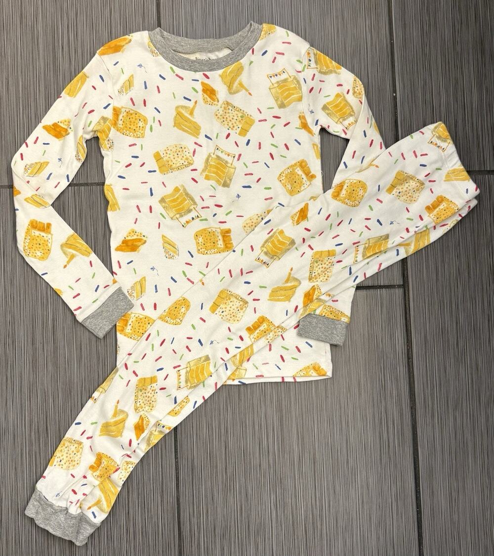 Burt's Bees Baby Birthday Cake Organic Two-Piece Long Sleeve Pajamas Size 6